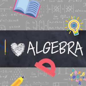 Colorful Illustrated Chalkboard Message Love Maths Facebook Post